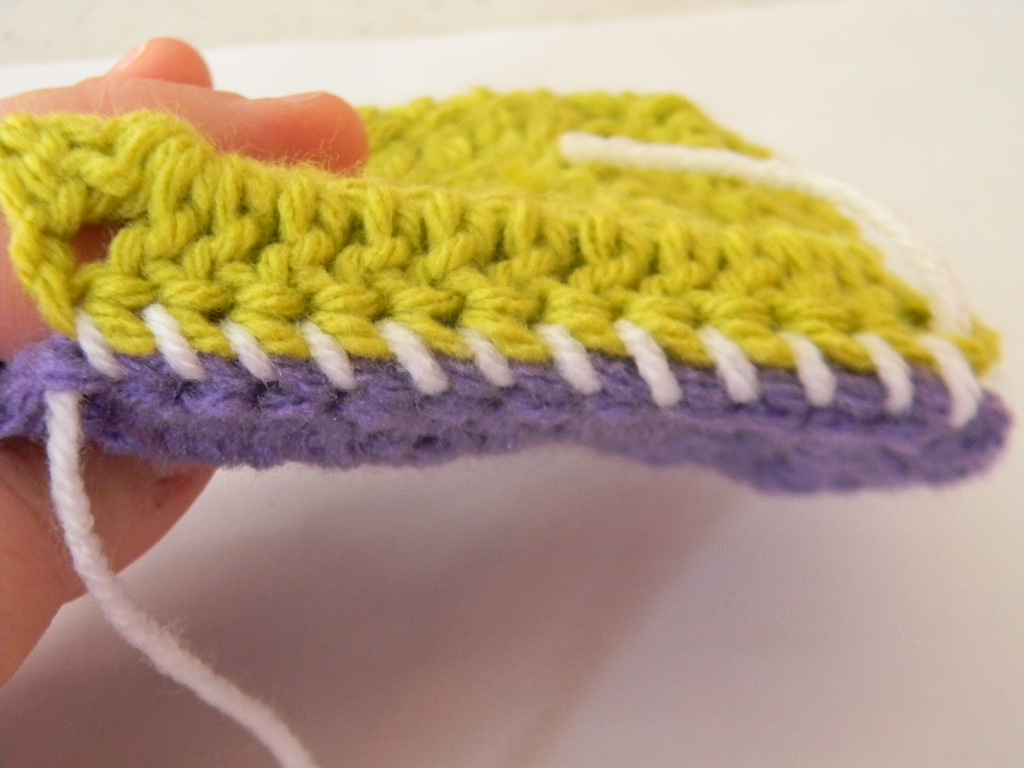 Bizzy Crochet How To Whipstitch Afghan Squares