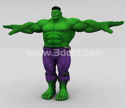 hulk character 3d model