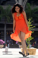 Sunaina, In, Orange, Dress