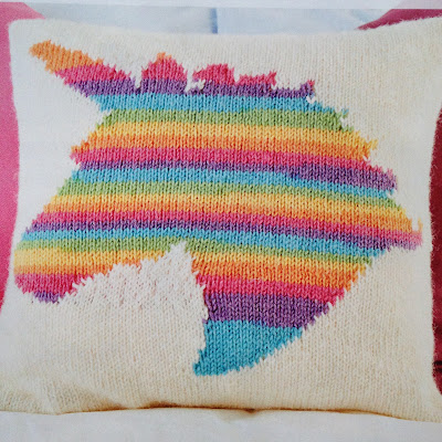 rainbow unicorn cushion