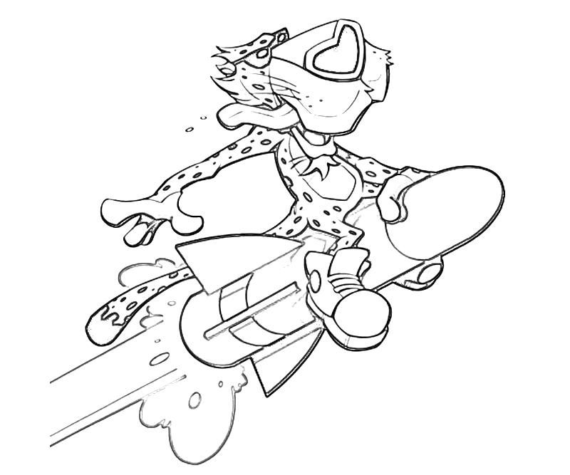 Chester Cheetos Coloring Page Coloring Pages