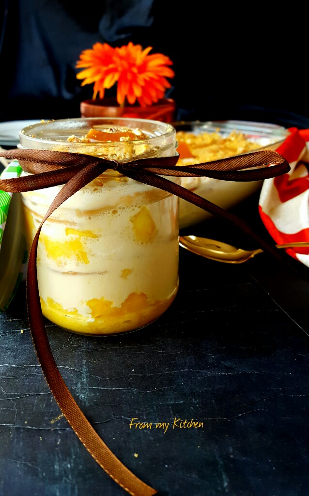 Mango Biscuit Float Dessert From My Kitchen
