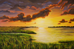 sunrise connie painting oil soul tom paintings sunset river landscape scene daylight south carolina hunting hudson sold