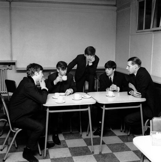 This is What George Martin and The Beatles Looked Like  in 1963 