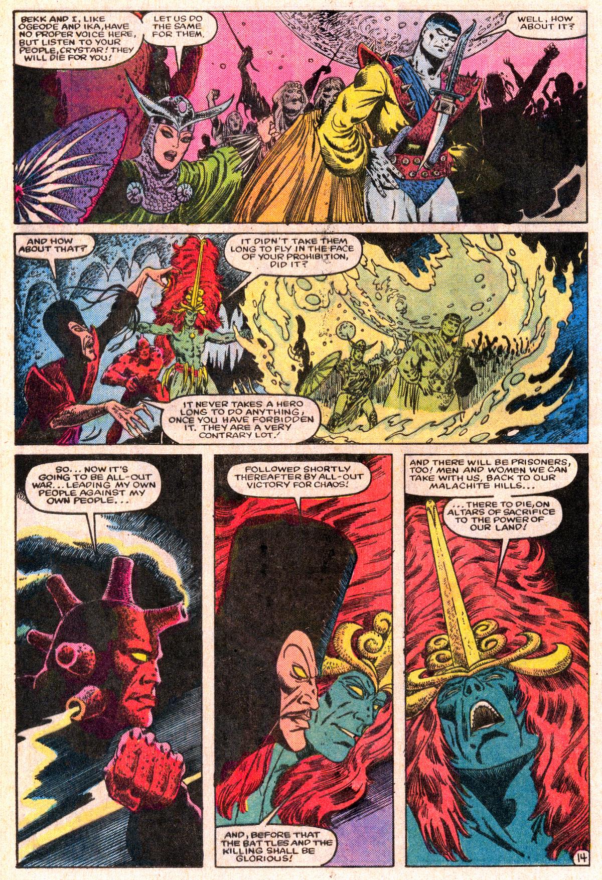 Read online The Saga of Crystar, Crystal Warrior comic -  Issue #10 - 15