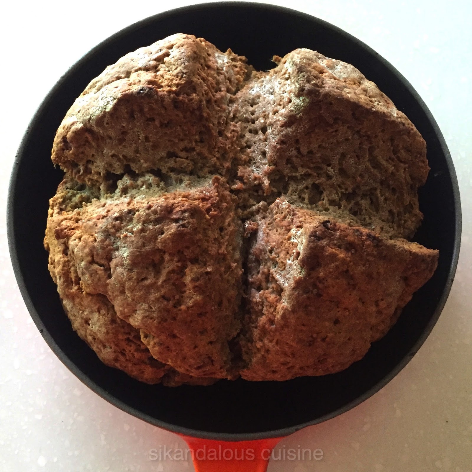 Sikandalous Cuisine Multi Grain Irish Soda Bread sikandalouscuisine