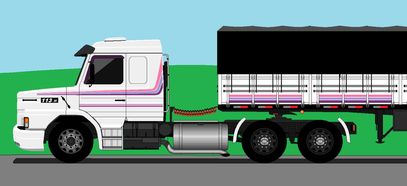 COMO DESENHAR UM CAMINHÃO: Scania 113H 