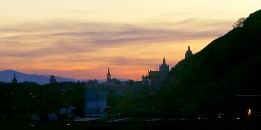 sunset in Segovia　