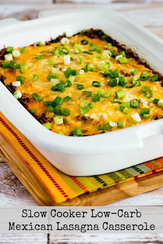 Slow Cooker Low-Carb Mexican Lasagna Casserole