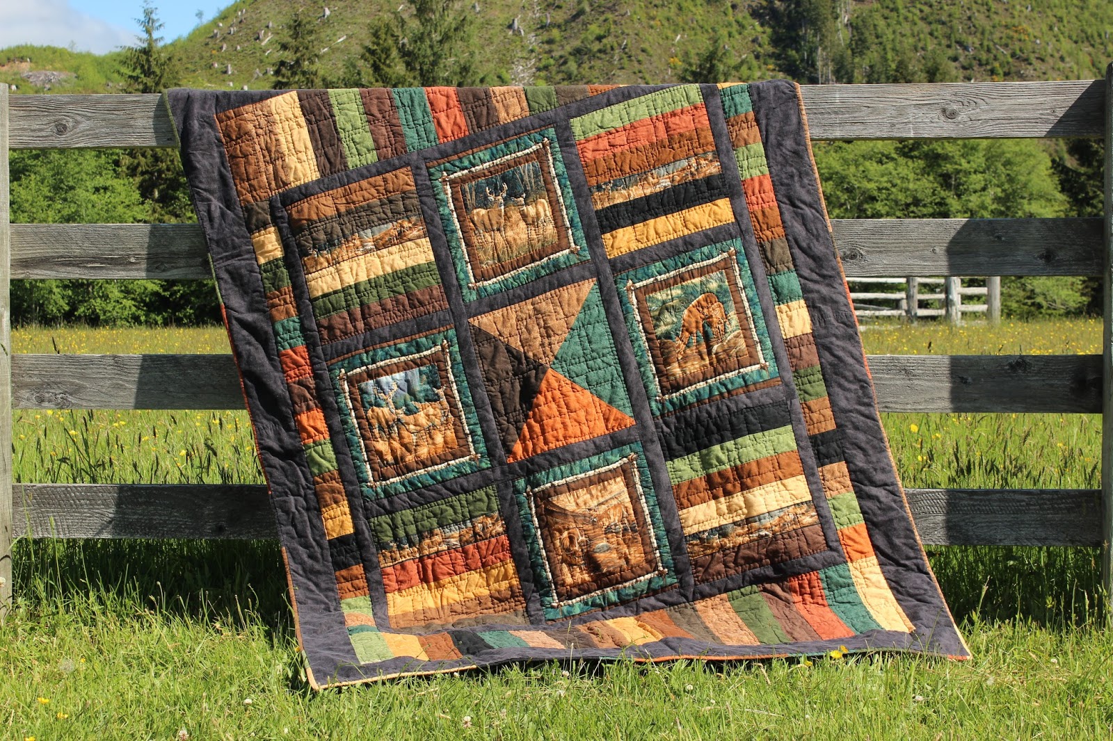 Puddle Jumper Quilts 'n' things Masculine Wildlife Quilt