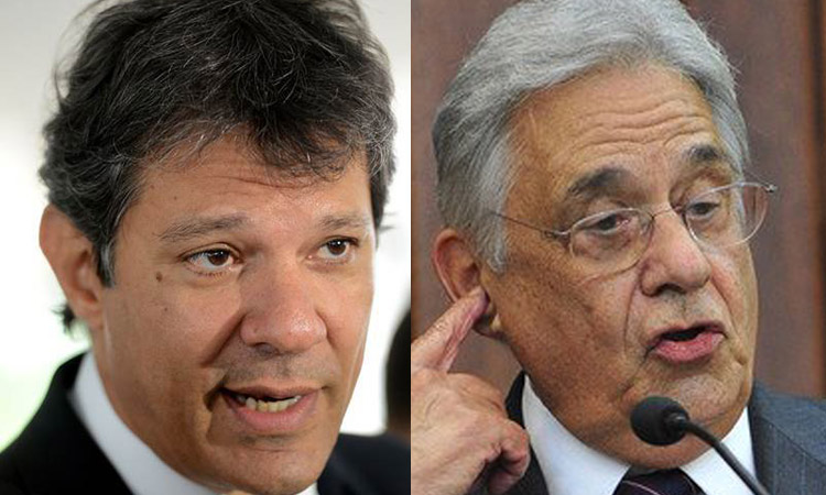 Haddad vai pedir apoio de FHC para eventual 2º turno