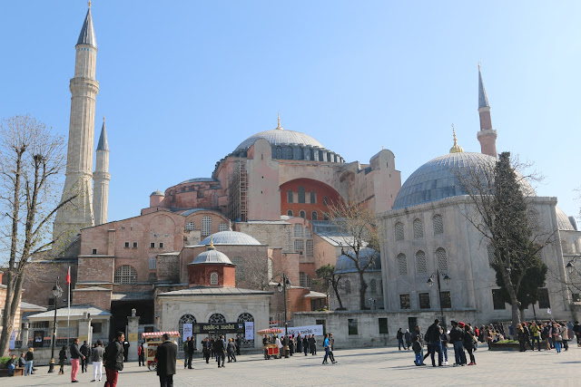 The Church of Holy Wisdom or also known as Hagia Sophia at Sultanahmet in Istanbul, Turkey The Church of Holy Wisdom or also known as Hagia Sophia at Sultanahmet in Istanbul, Turkey