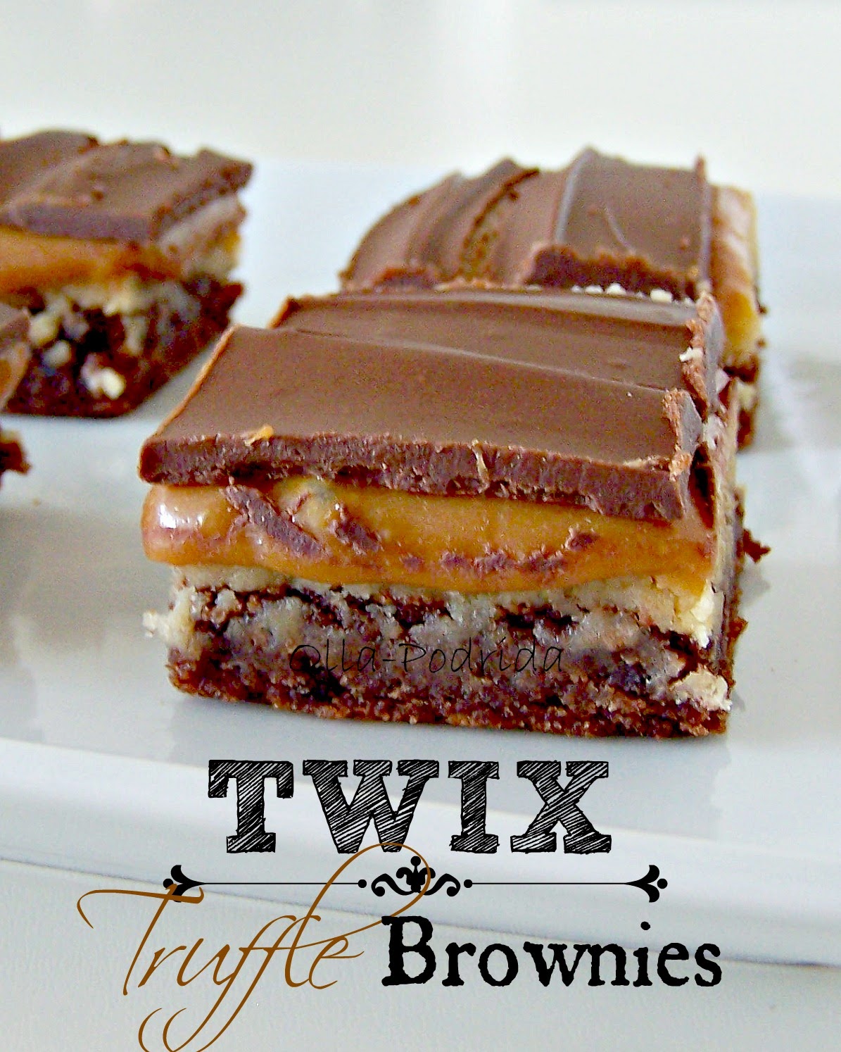 olla podrida twix truffle brownies