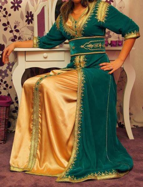 Robe marocaine de soir?�e 2014 - new caftan maghrebi 2014