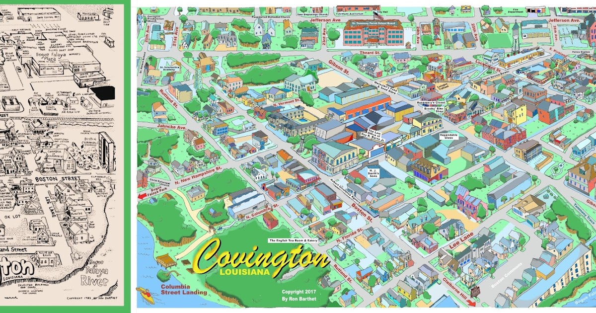 Tammany Family Covington Maps Side by Side