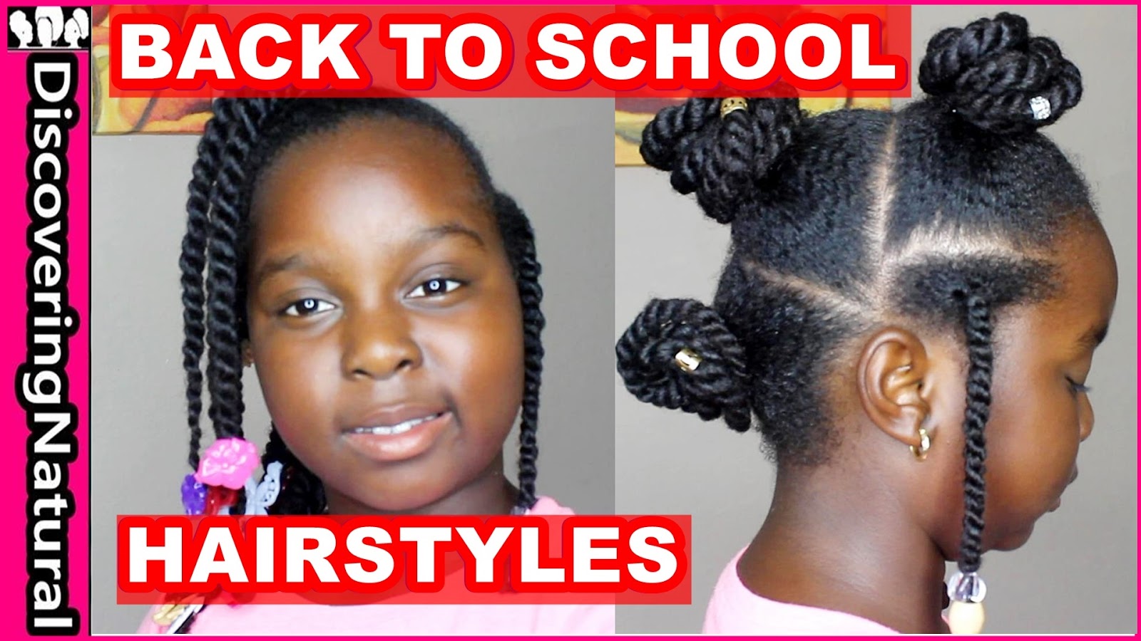 Easy Back to School Hairstyle - 3 styles in 1 - African Naturalistas