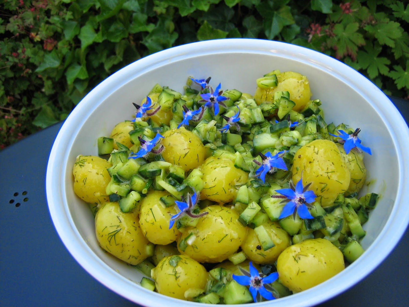 vegetarisch.alltagstauglich.gut: Erfrischender Kartoffelsalat mit Gurke ...