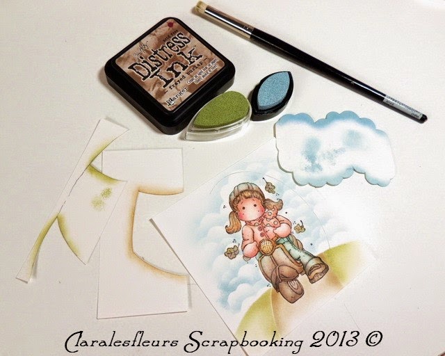 Claralesfleurs Scrapbooking Tutoriel création de nuages