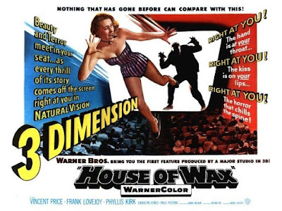 Poster for House of Wax (1953) movie in 3-D