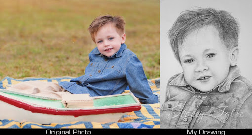 Grandchild Drawing Before and After