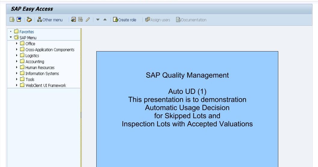青蛙SAP分享 Froggy's SAP sharing: SAP QM Auto UD example setup scenario