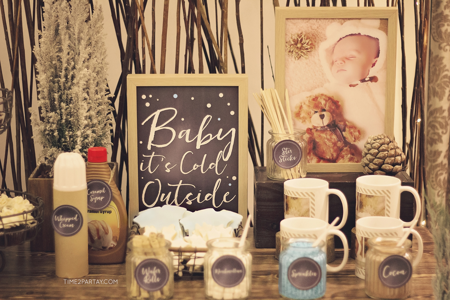 Fawn Over Baby A Rustic Winter Home Baby Shower By Event