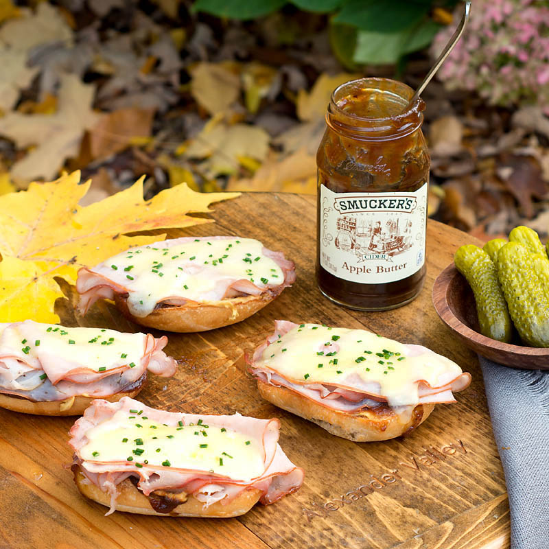 Savoring Time in the Kitchen Ham, Cheese, Apple Butter and Dijon
