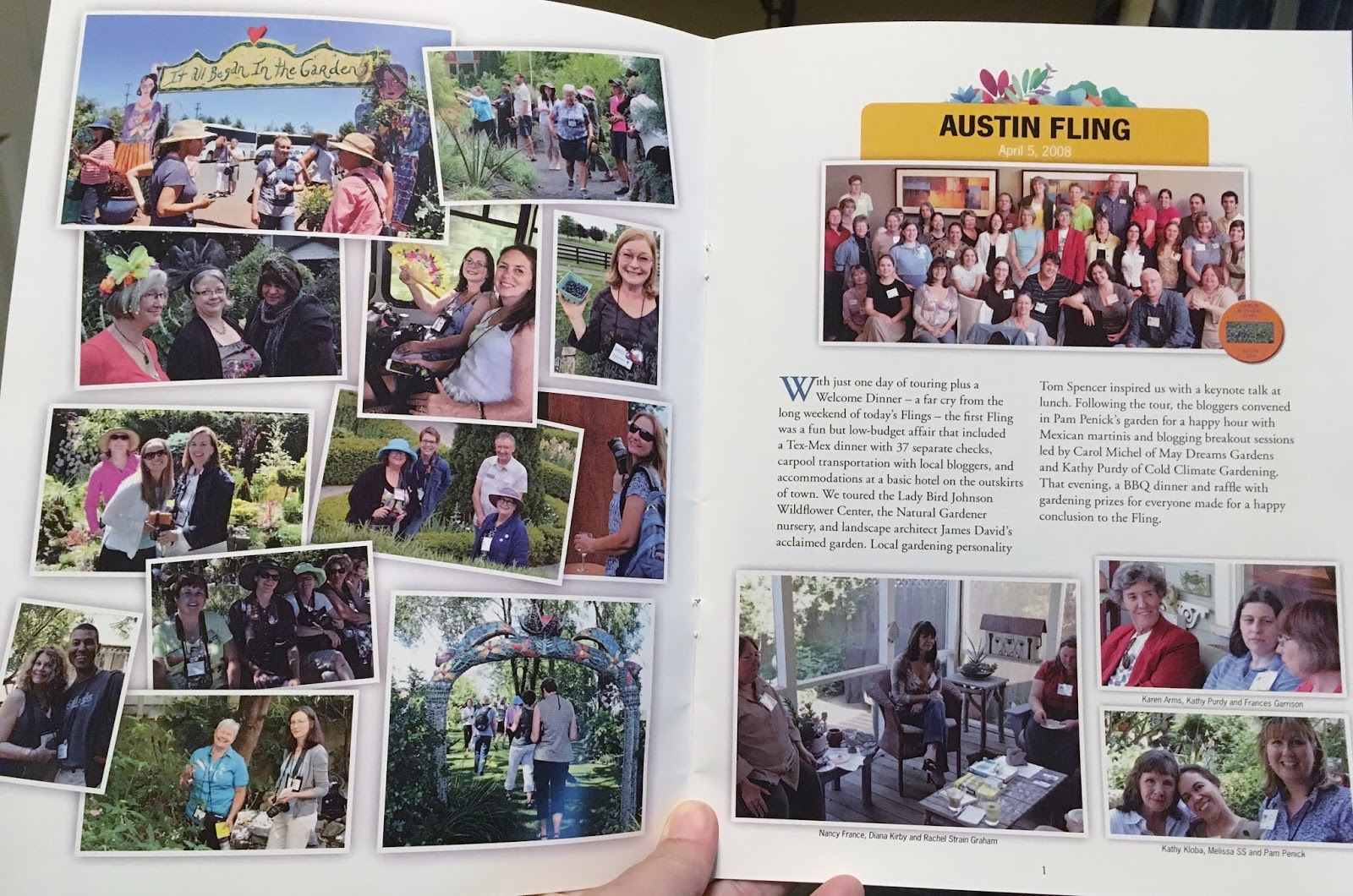 Garden Bloggers Fling Souvenir book commemorates 10th anniversary of