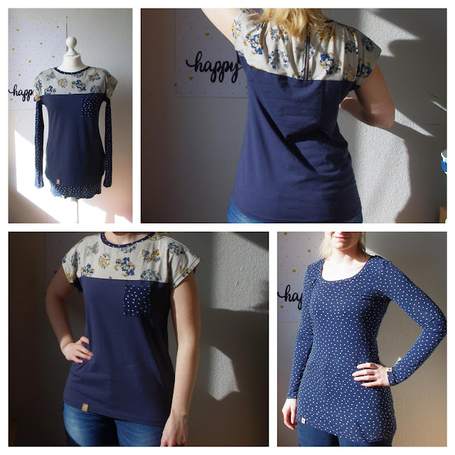 Lagenlook: Kimono Tee von MariaDenmark und Shirt Valerie von Makerist Lagenlook: Kimono Tee von MariaDenmark und Shirt Valerie von Makerist