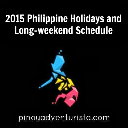 2015 Philippine Holidays and Long-weekend Schedule
