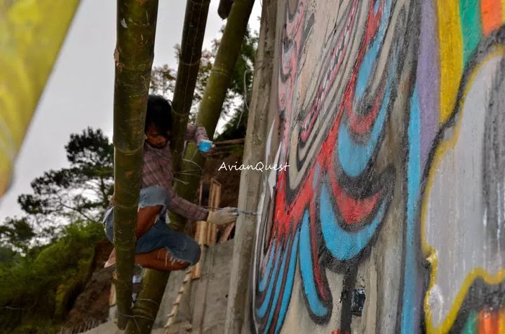 In Between Tamawan Village Making of a Graffitti Mural Baguio City Philippines 21