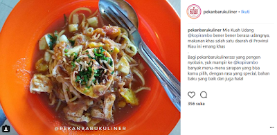 Makanan Melayu Pekanbaru Riau Mie Kuah Udah