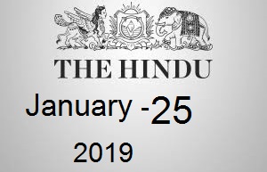 The Hindu Newspaper Today 25 January 2019 Download PDF