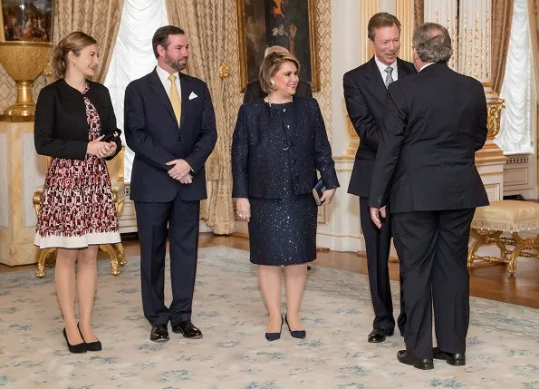 Grand Duke Henri, Grand Duchess Maria Teresa, Hereditary Grand Duke Guillaume and Hereditary Grand Duchess Stéphanie