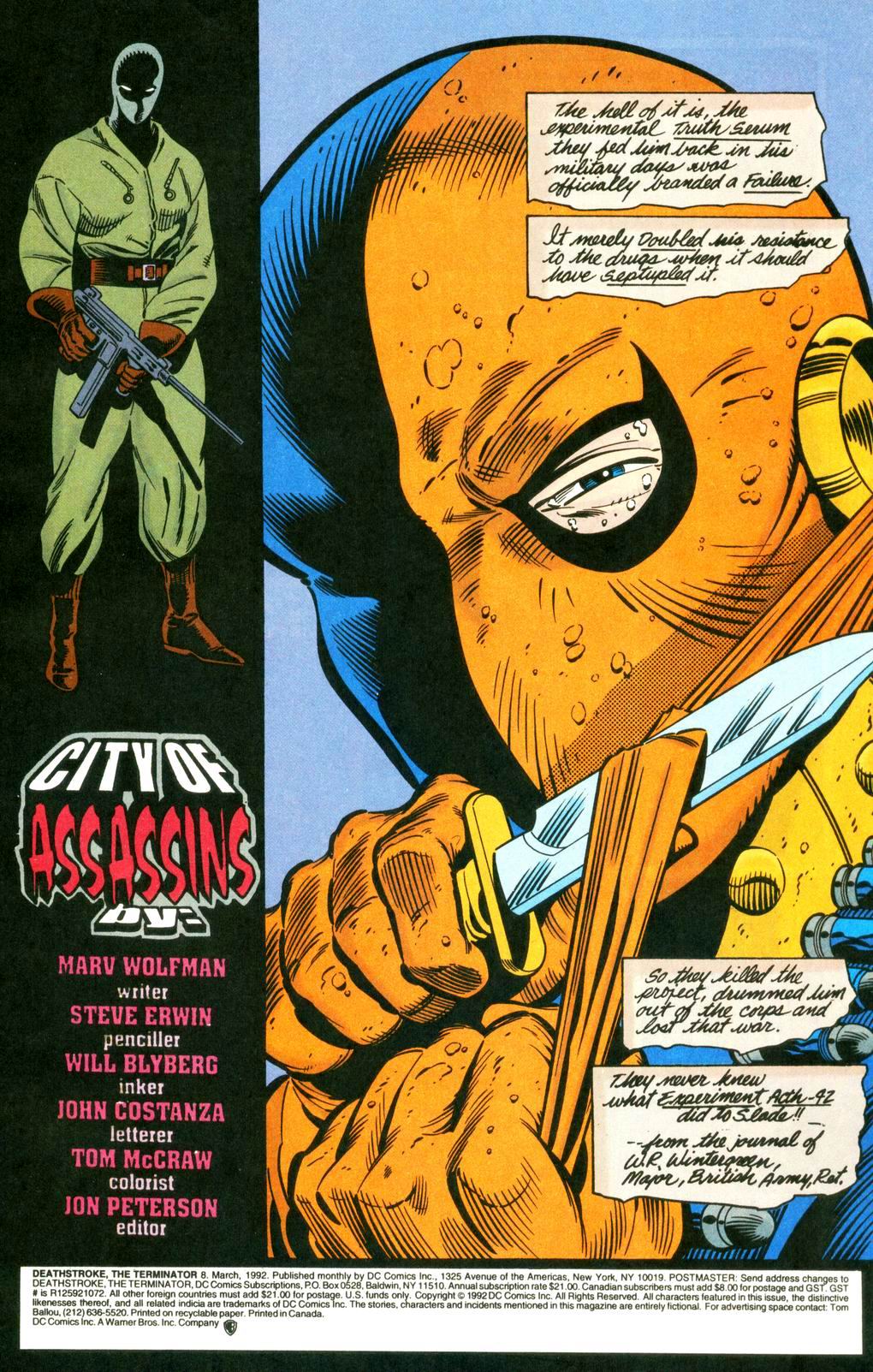 Read online Deathstroke (1991) comic -  Issue #8 - 2