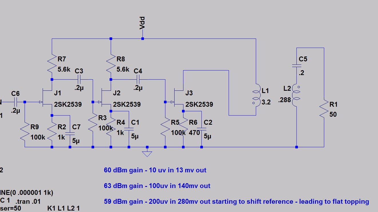 Radio Theory and design 2SK2539 three stage AF amp