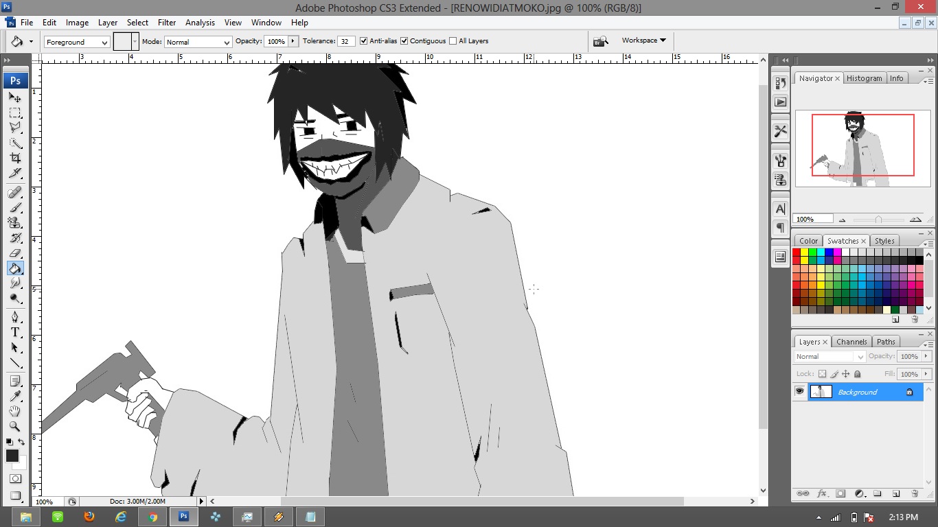 TUTORIAL MEMBUAT ANIME DENGAN PHOTOSHOP BAGIAN PEWARNAAN