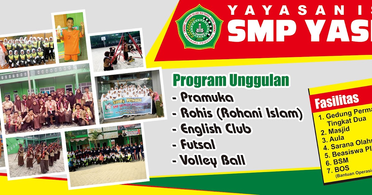 Desain Banner Spanduk PPDB SMP Yasmida Ambarawa 2019