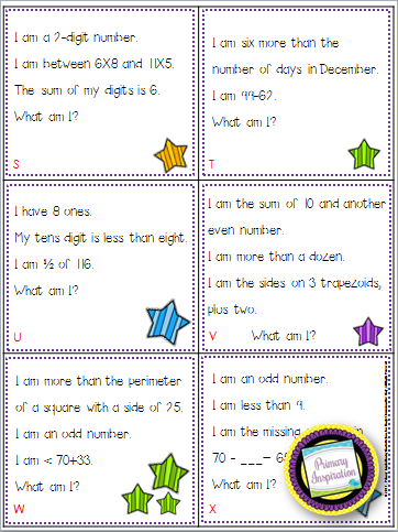 Primary Inspiration: 120 Third Grade Math Riddles - Free Sample!