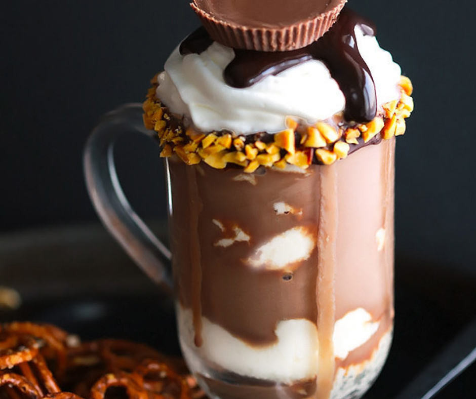 Yummy Yummy Peanut Butter Hot Chocolate Float Nabila Kitchen