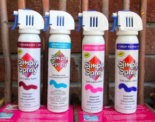 6 PACK Simply Spray Fabric Spray Paint for Crafts & Clothing Dries Soft,  Permanent CRANBERRY 
