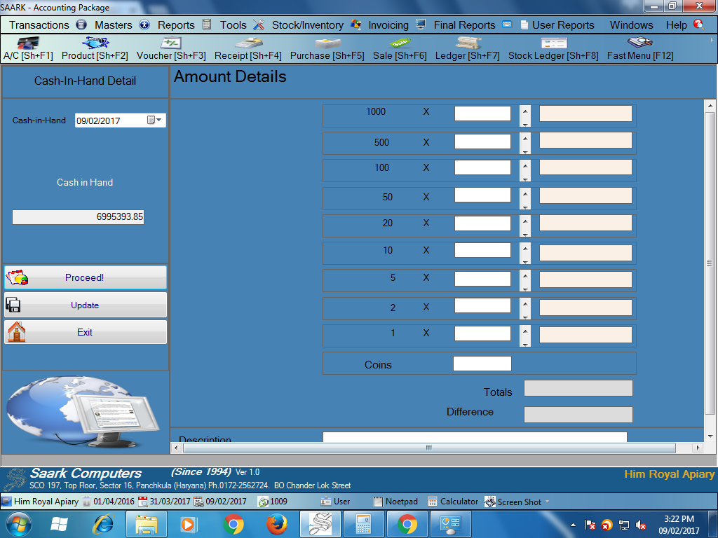 How to Check Cash in Hand Details on Saark Accounting Software New
