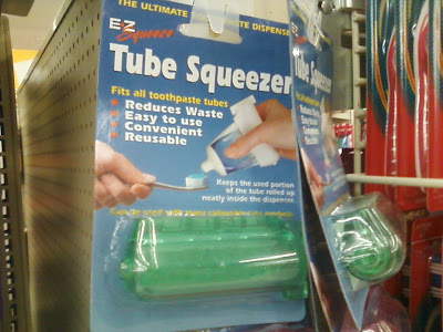 "EZ-Squeeze" toothpaste tube squeezer