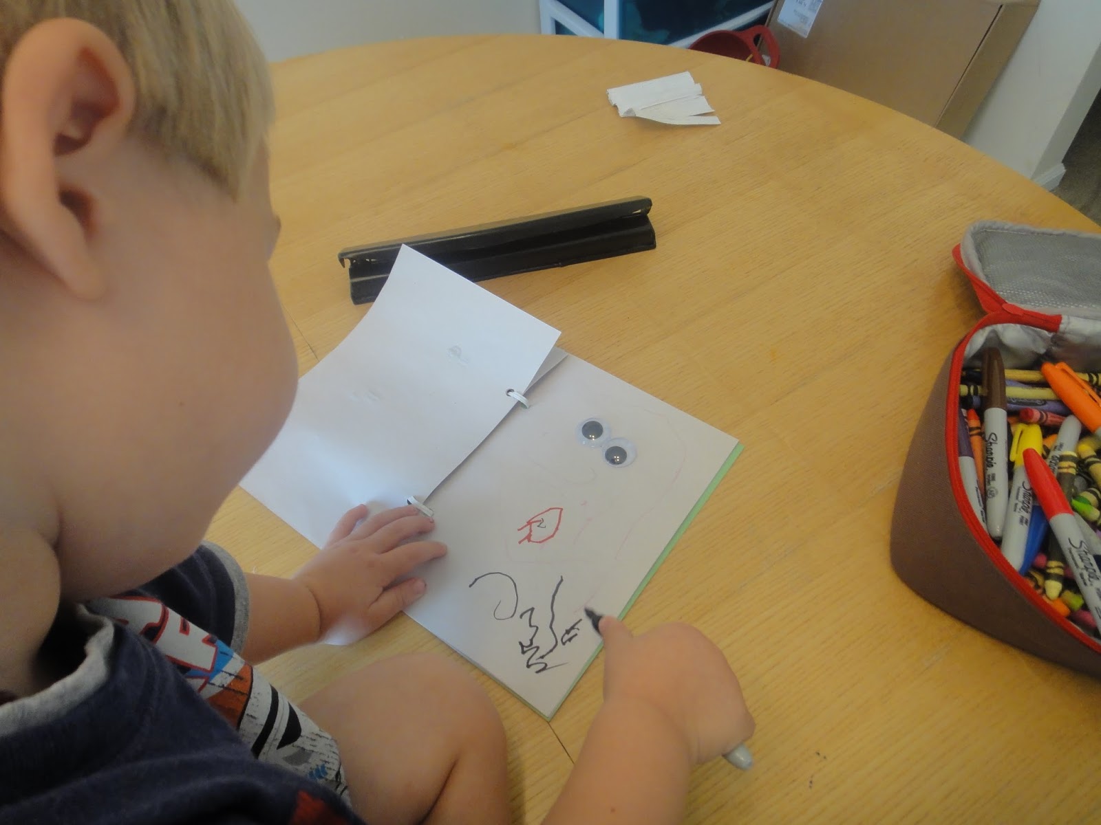 The Inspired Toddler Googly Eye Book (Cheap Project plus Mommy Free Time)