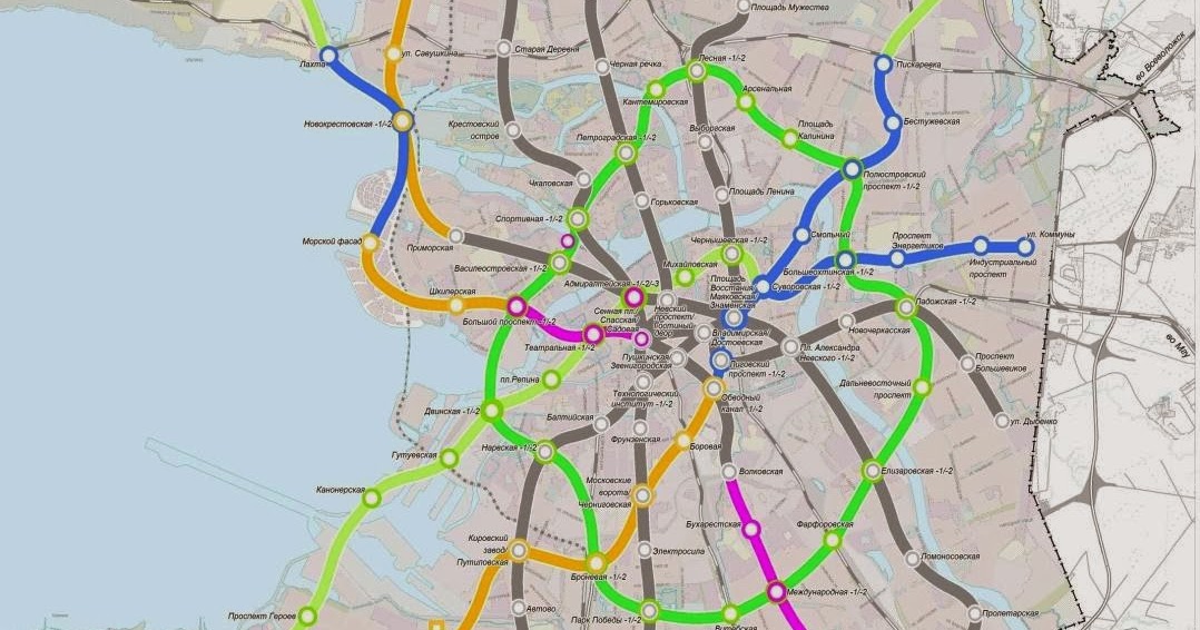 Метро спб 2030