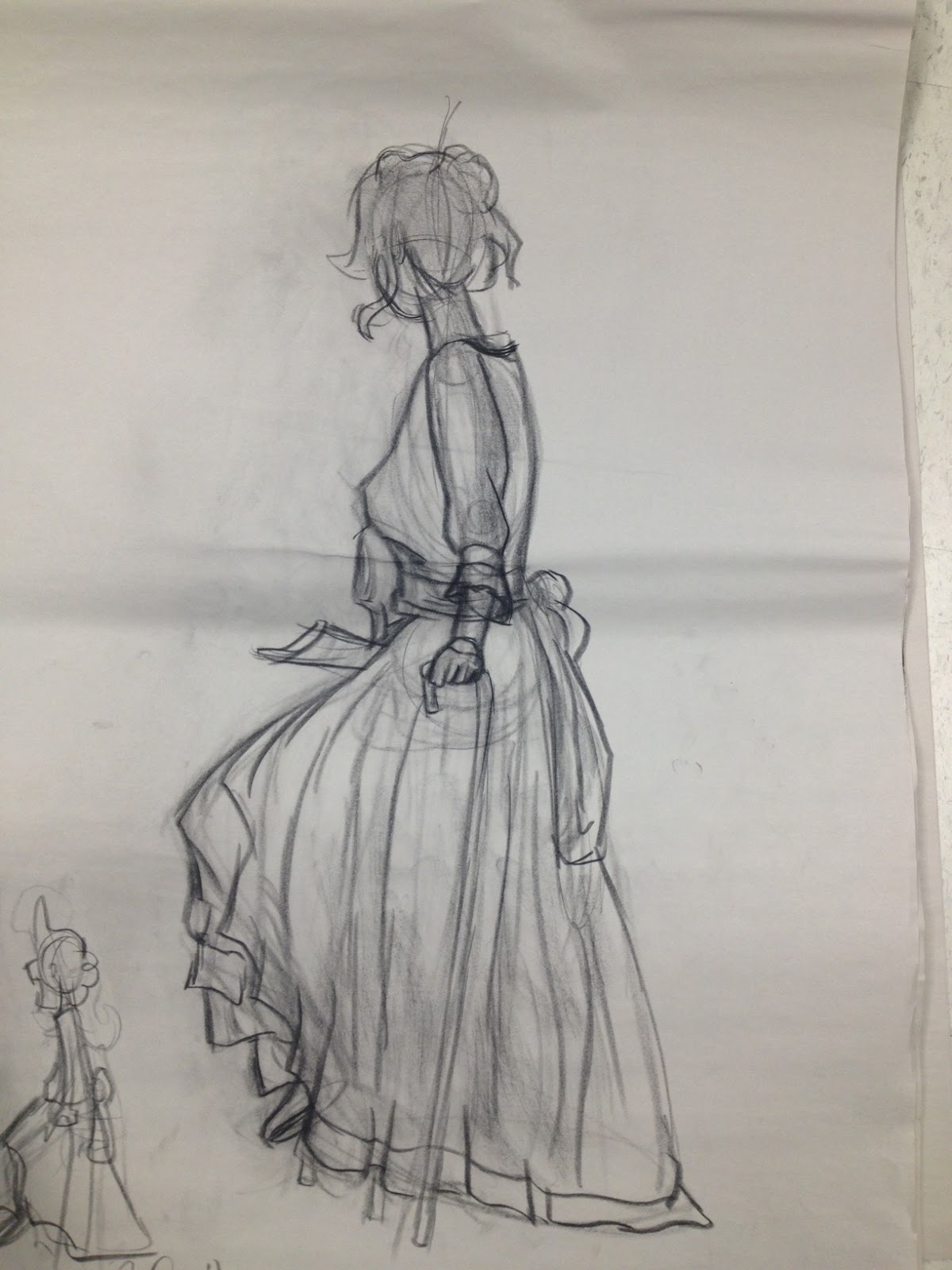 Ian Yoxon 20 min Life Drawing pose 1