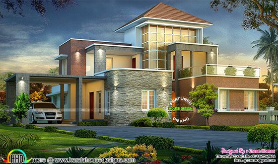 Western model house construction in Kerala