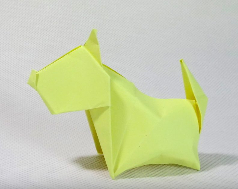 Origami Paper World Origami Tutorial Litte Terrier Dog