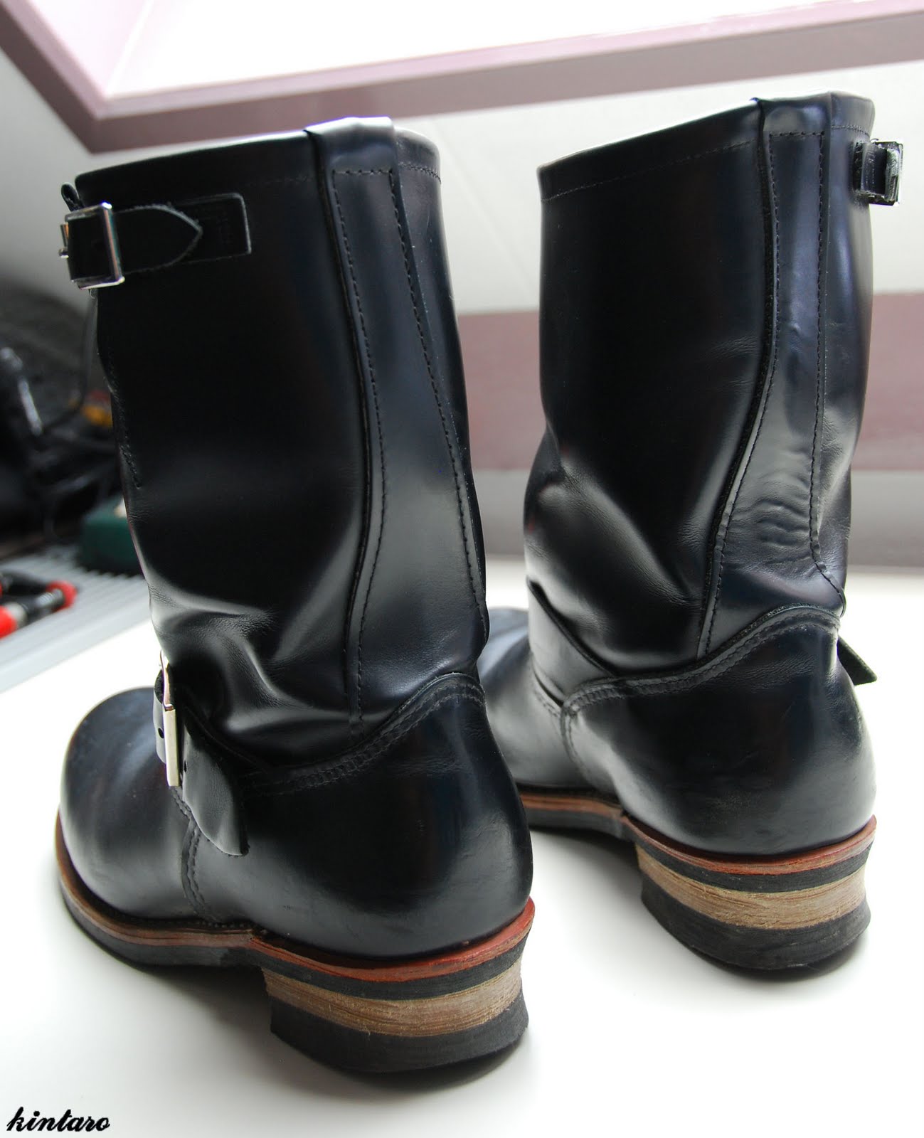 the kintaro and the koi: Red Wing 2268 engineer boots evo