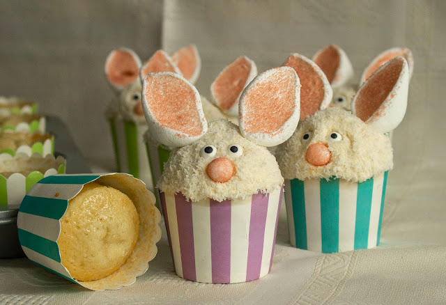Cupcakes de Vainilla para Pascua